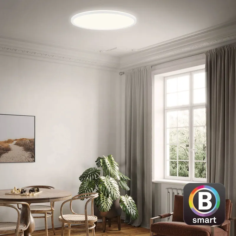 Lampa sufitowa LED Slim S ściemniany CCT biała Ø 45 cm