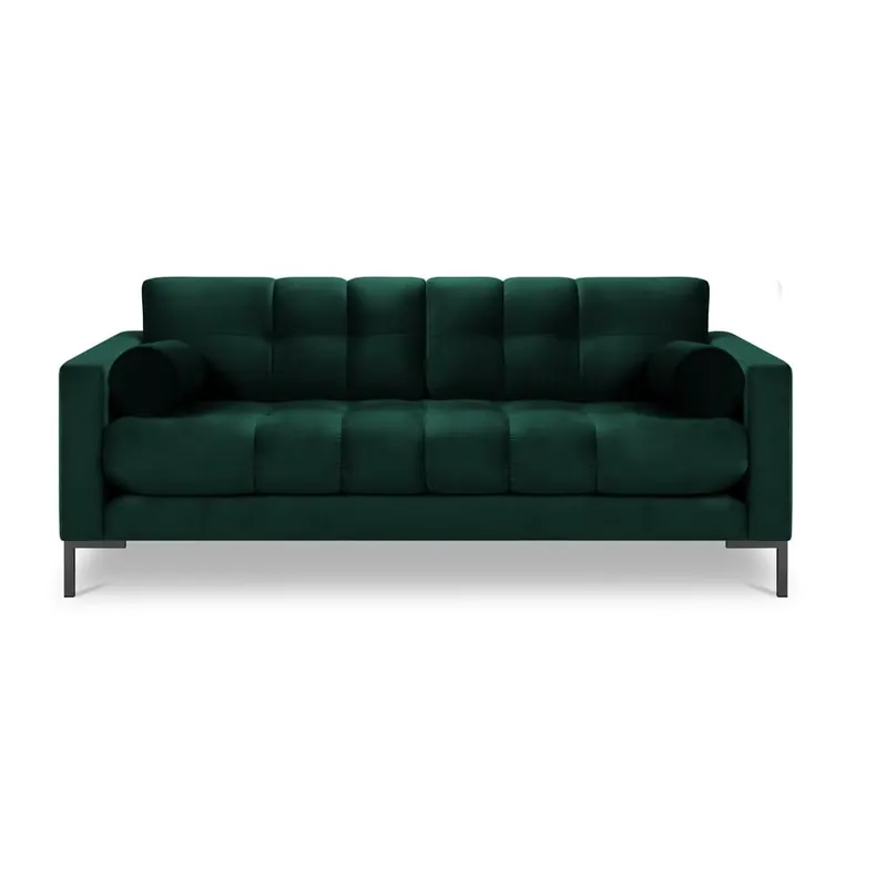 Ciemnozielona aksamitna sofa Cosmopolitan Design Bali