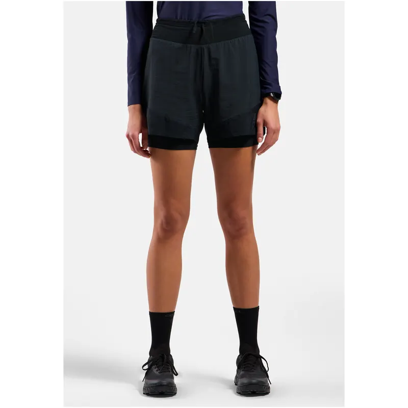 Odlo Spodenki damskie X-ALP TRAIL 5 INCH 2-in-1 short czarne (M)