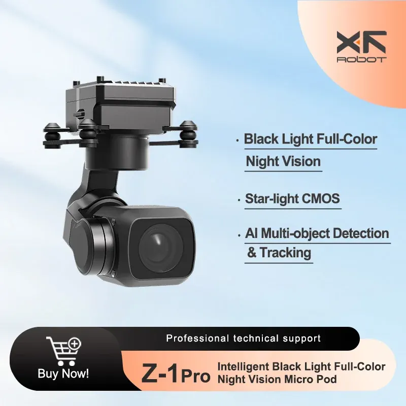 XF-Z-1PRO 3-osiowy gimbal Inteligentne czarne światło Pełnokolorowy noktowizor Micro Pod Obsługuje sieć, UART i S.BUS MAVLink