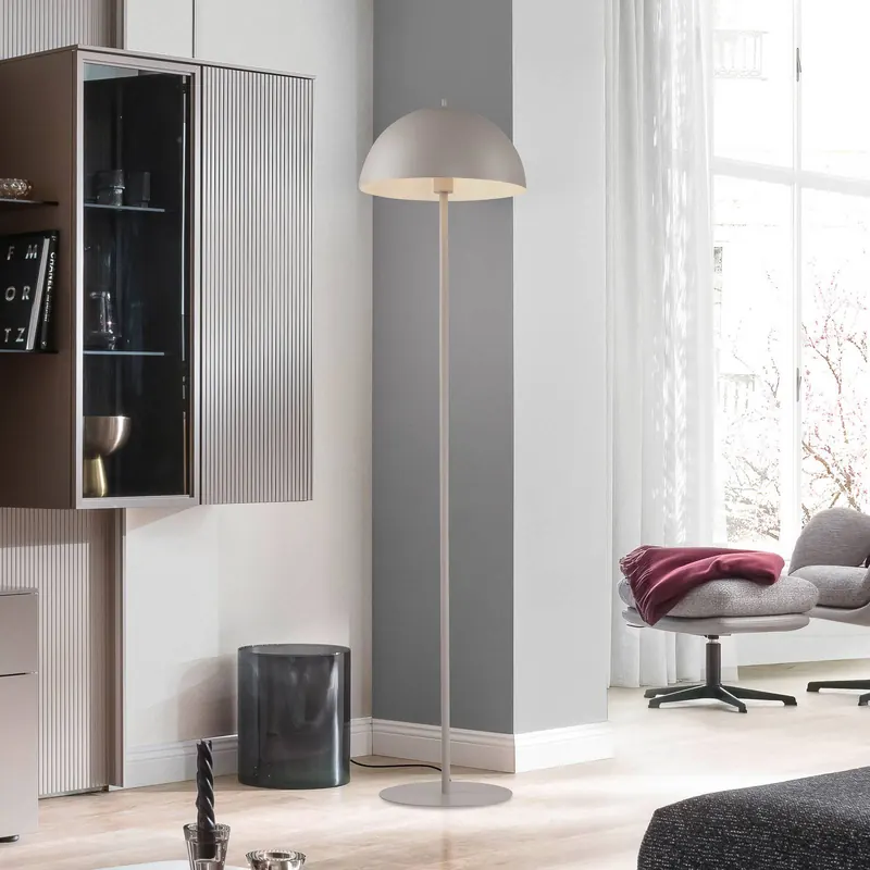 Schöner Wohnen Lampa stojąca Ali, piaskowa bryza, żelazo, E27