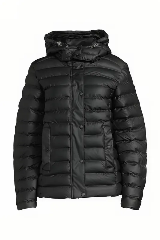 Ilse Jacobsen 10 Rainp01 Padded Rain Jacket Black Maat: 40 | Regenjassen Outlet | Dames | Zwart