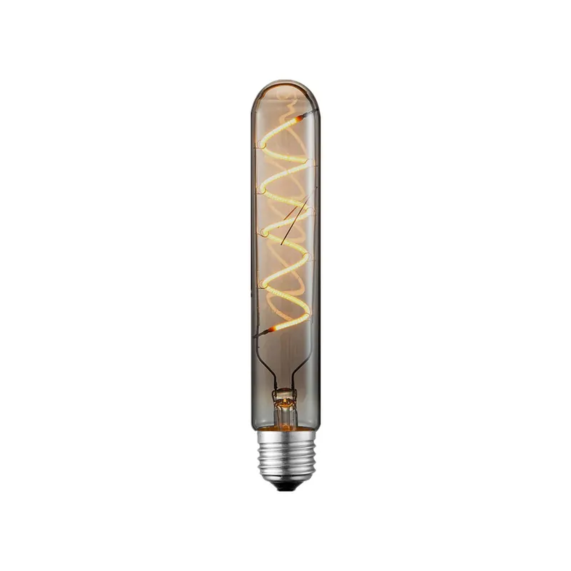 Żarówka rurkowa LED Lucande, E27, 4 W, średnica 3 cm, kolor dymny, 1800 K