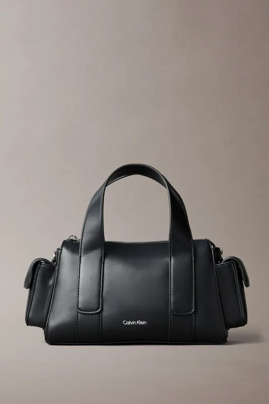 Calvin Klein Webbing Strap Pocket Crossover Black/shiny Nickel Maat: OS | Handtassen Outlet | Dames | Zwart