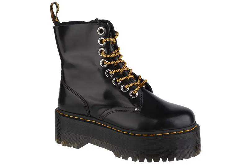 Dr. Martens Jadon Max DM25566001, Damskie, Czarne, glany, skóra licowa, rozmiar: 40