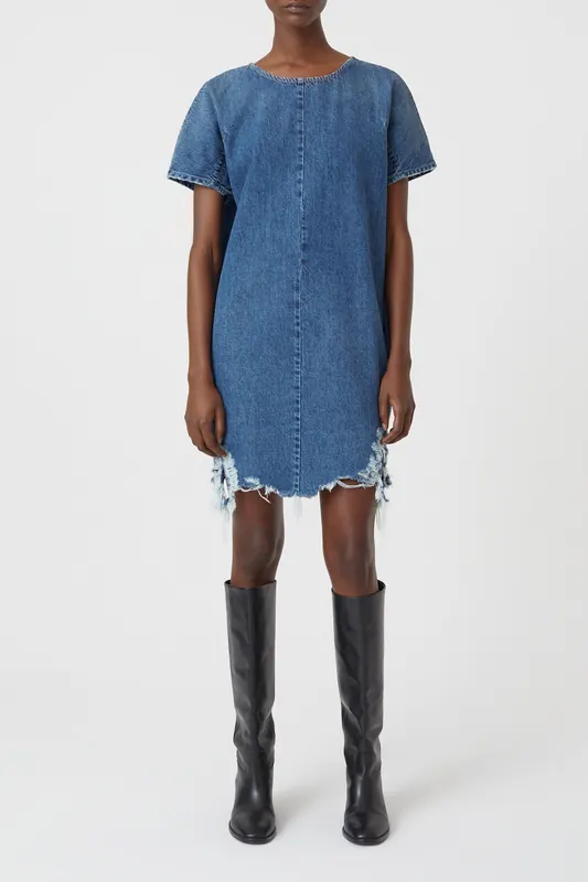 Closed Shift Dress Dark Blue Maat: S | Mini Jurken Outlet | Dames | Blauw
