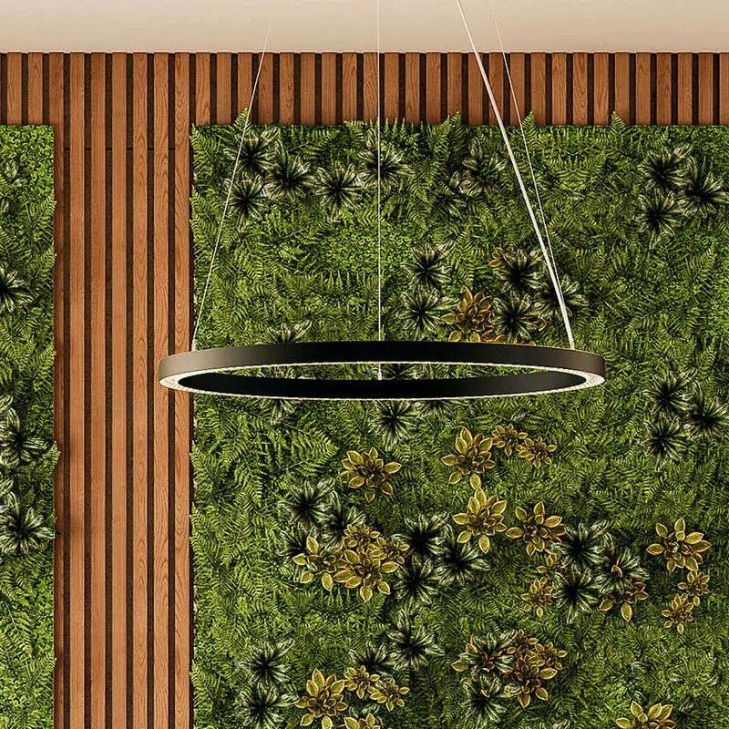 Molto Luce lampa wisząca LED Perfora Pro, czarna, Ø 90,5 cm