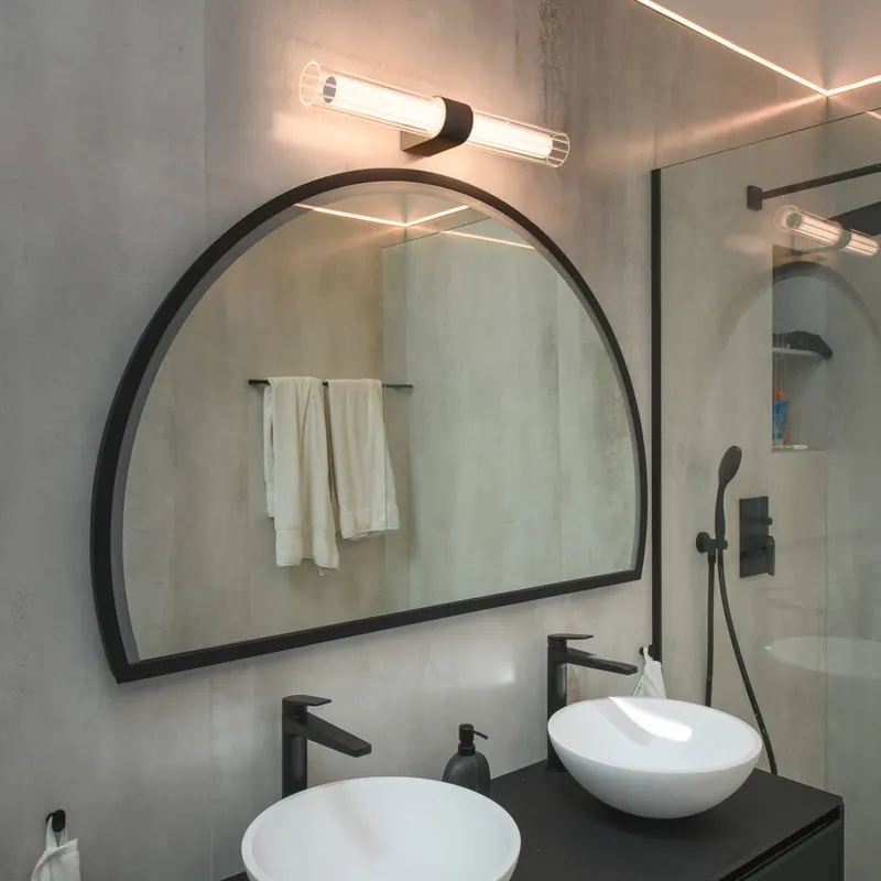 Kinkiet LED do łazienki SLV Lygant double, czarny, aluminium
