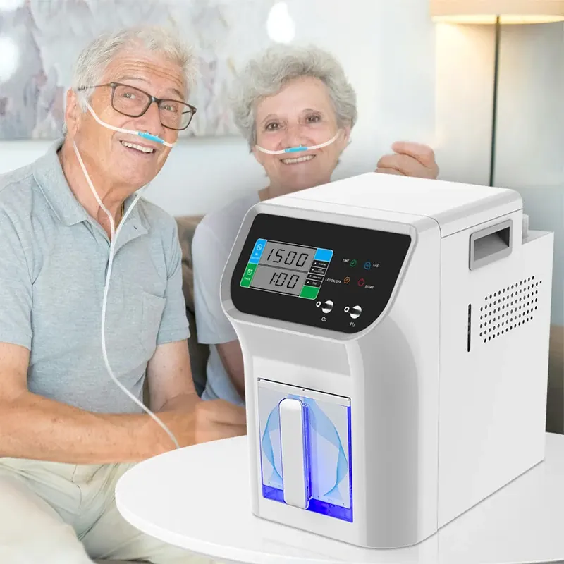 Certyfikowany generator wodoru o czystości 99,99% do inhalacji, 900 ml, technologia SPE PEM, generator molekularnego H2 1500 ml, stabilny przepływ, urządzenie do inhalacji.