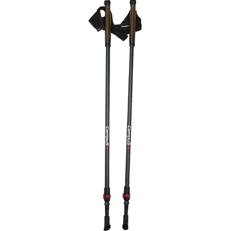 Campus Siggo Nordic Walking Pole CU0704321400, Unisex, Czarne, kijki nordic walking, aluminium, rozmiar: One size