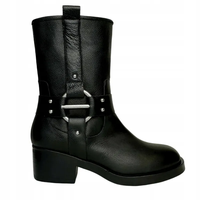Karl Lagerfeld Czarne botki Brooklyn 39