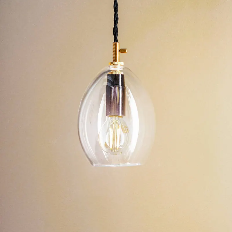 Przezroczysta lampa wisząca Unika, 10,5 cm