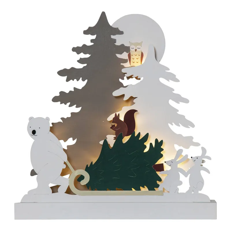 Oświetlenie dekoracyjne LED Forest Friends sanie