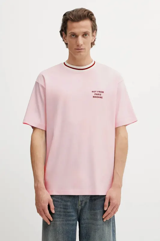 Drôle de Monsieur t-shirt bawełniany Slogan Sport