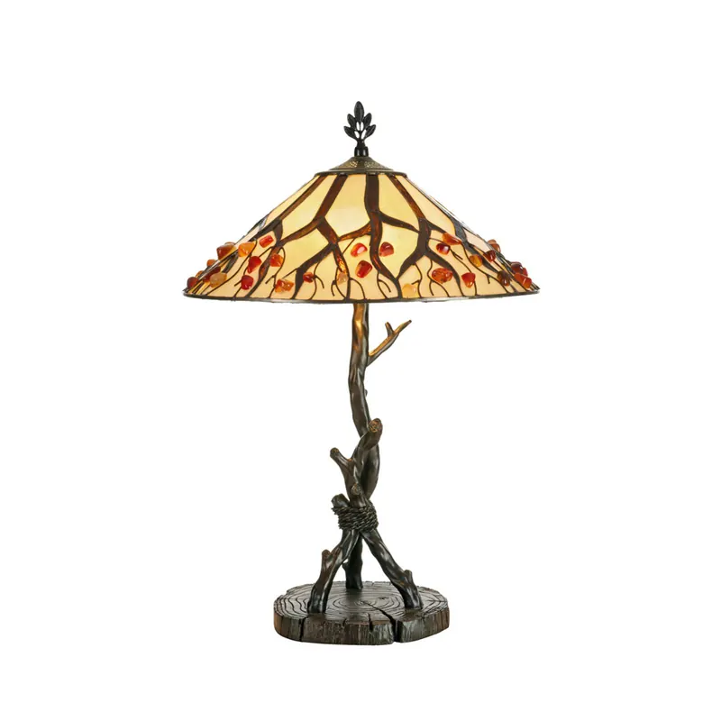 Lampa stołowa Jordis w stylu Tiffany