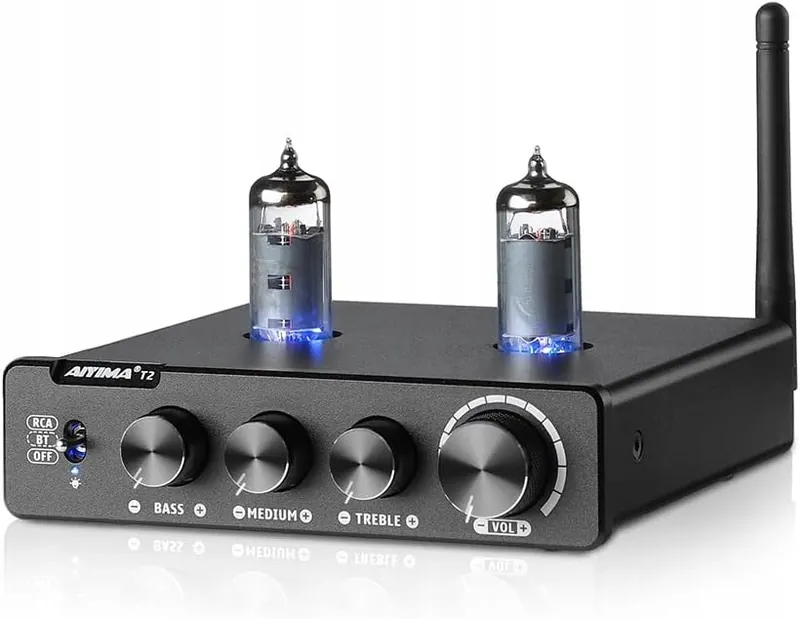Aiyima T2 – Lampový Bluetooth 5.0 Hi-Fi predzosilňovač