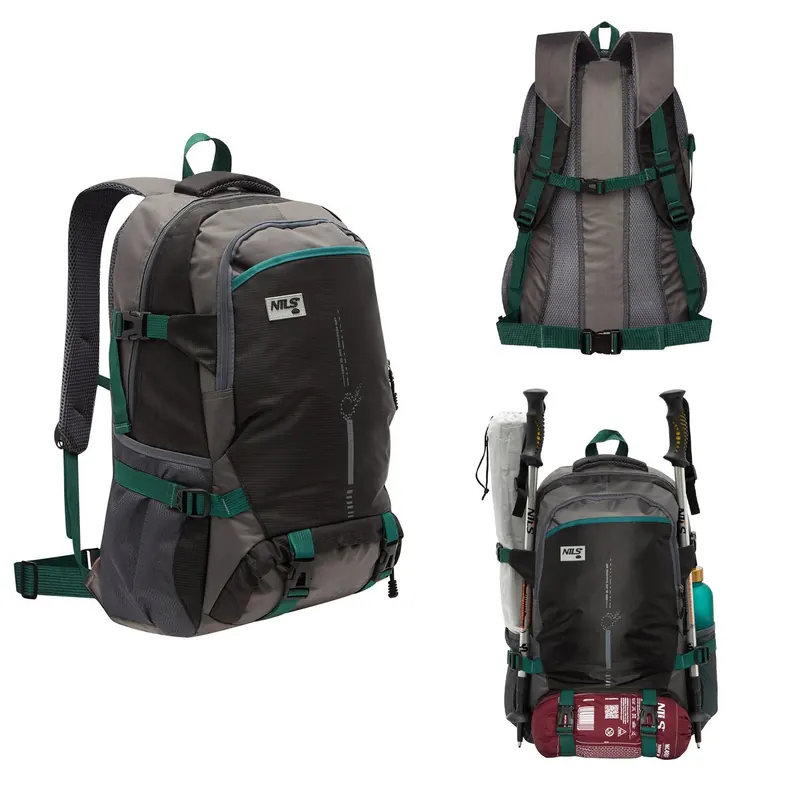 NILS CAMP plecak turystyczny trekkingowy 45L RANGE NC1736 czarny (one size)