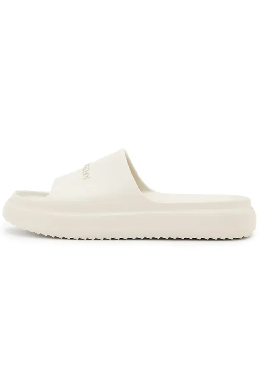 AllSaints Dune Slider Chalk White Maat: 45 | Sandalen Outlet | Heren | Wit