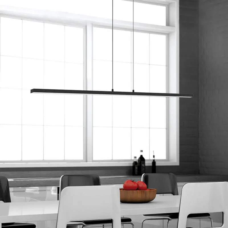 Żyrandol LED Bande, 150 cm up/down, czarna, CCT, ściemniacz