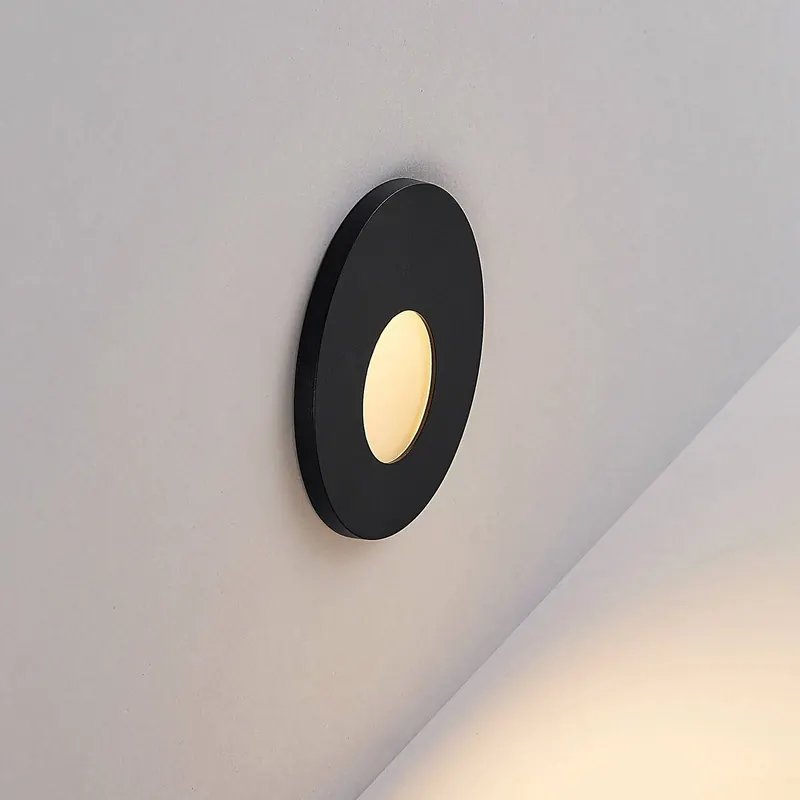 Lampa do zabudowy LED Molto Luce Wall 68R RD, aluminium, czarny, CCT