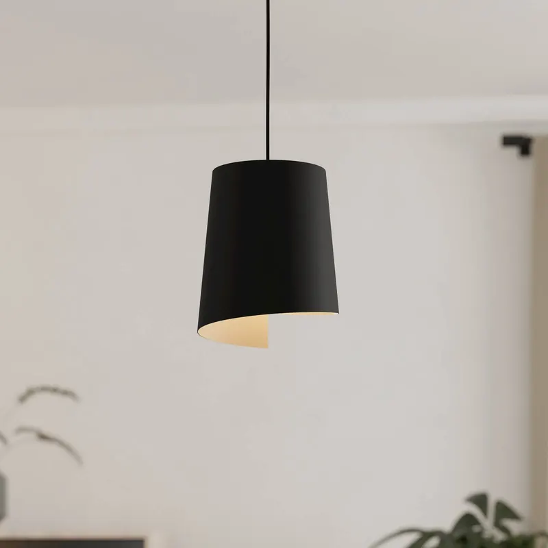Lampa wisząca Bolivia kolor czarny/piaskowy, 1-punktowa