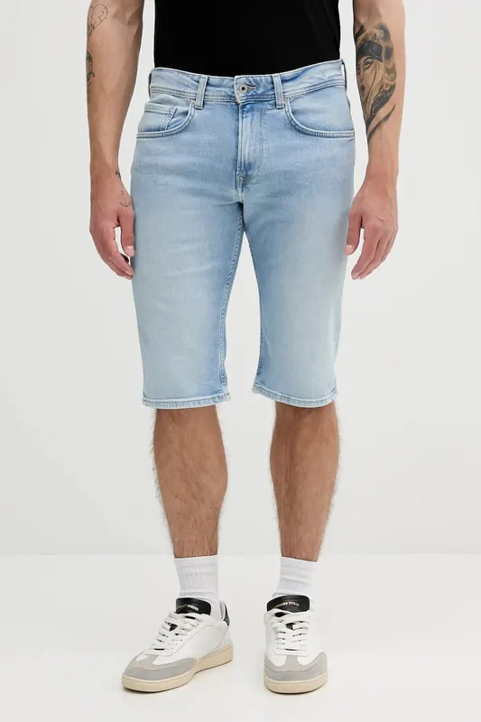 Pepe Jeans szorty jeansowe STRAIGHT SHORT CASH