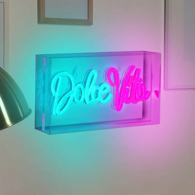 Kinkiet LED Dolce Vita, przezroczysty, 30x15 cm, plastik USB RGB