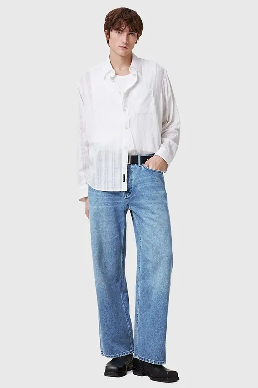 AllSaints jeansy straight męskie LENNY