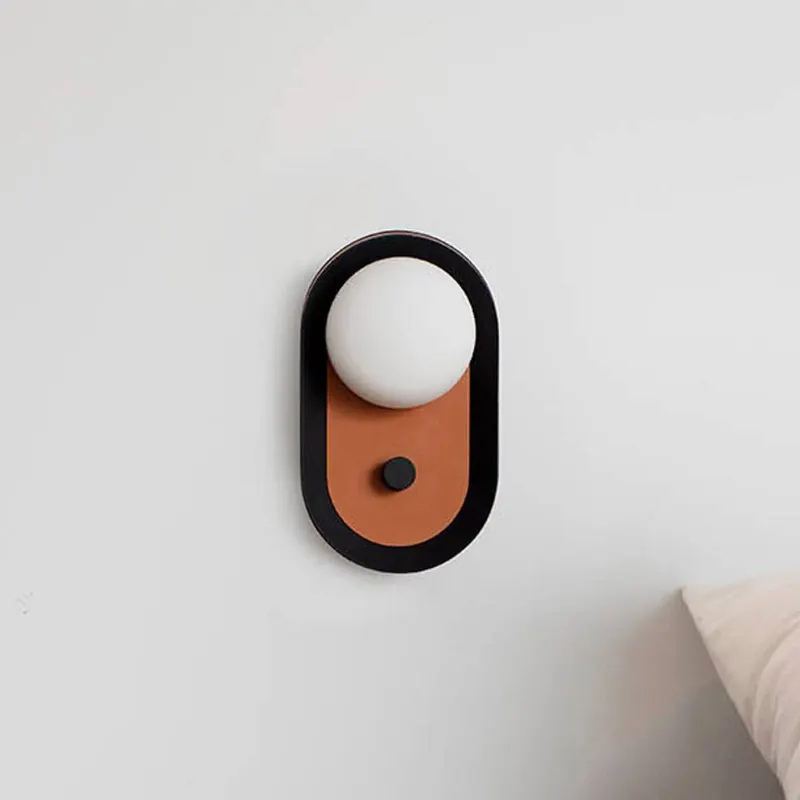 Kinkiet LED Maya, terakota, aluminium/szkło, szerokość 12,2 cm