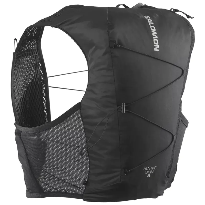 Salomon Active Skin 8 Flasks LC2205100, Unisex, Czarne, plecaki, poliester, rozmiar: M