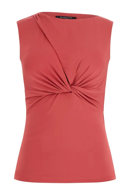 GUESS Alva Knot Top Flowering Peony Maat: L | Blouses Outlet | Dames | Blauw