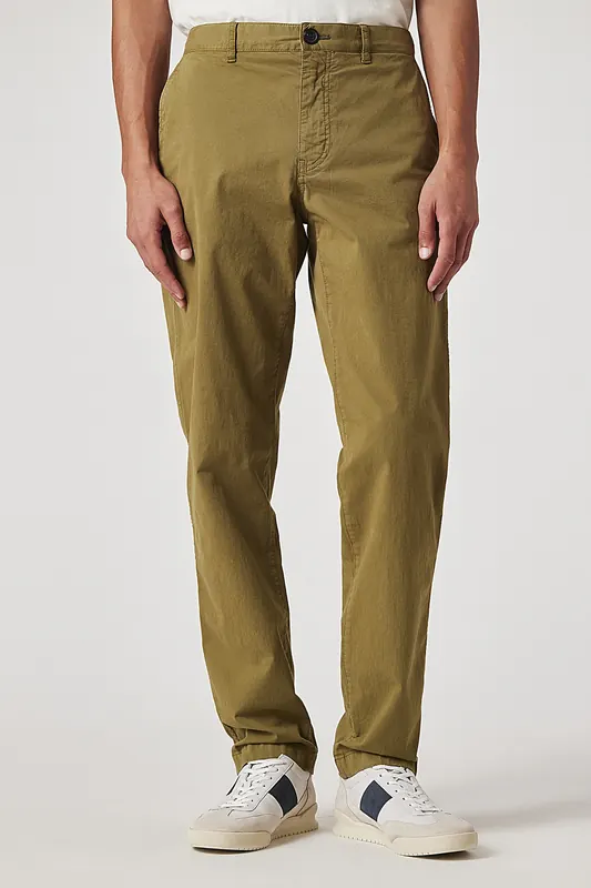 Paul Smith Mens Tapered Fit Stitched Chino Military Green Maat: W28 R | Chino's Outlet | Heren | Bruin