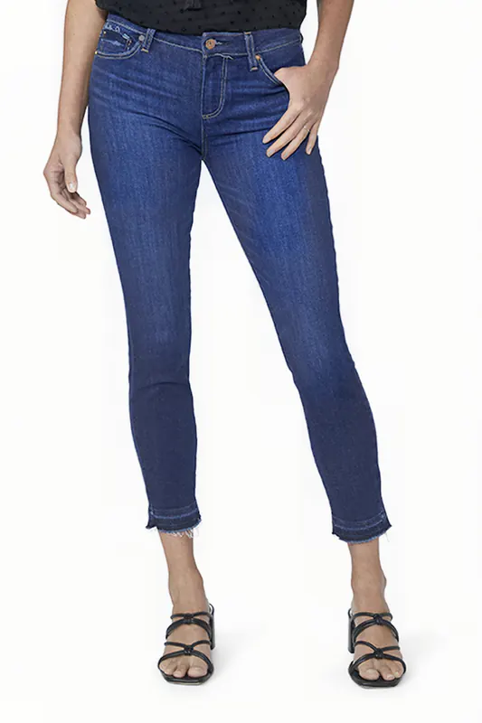 PAIGE Verdugo Crop Released Cp Undn Maddelena Maat: W25 | Skinny Jeans Outlet | Dames | Blauw