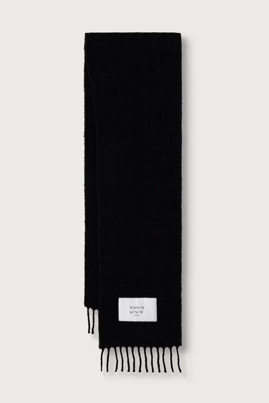 Maison Kitsuné  Alpaca szalik z wełną damski