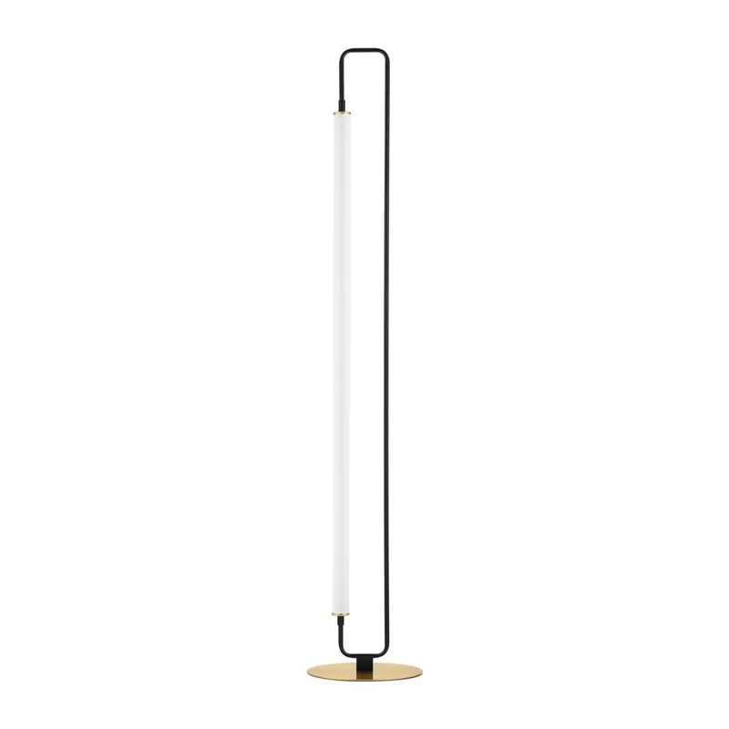 Biała/w kolorze matowej czerni metalowa lampa stojąca LED (wysokość 150 cm) Wetro – Nova Luce