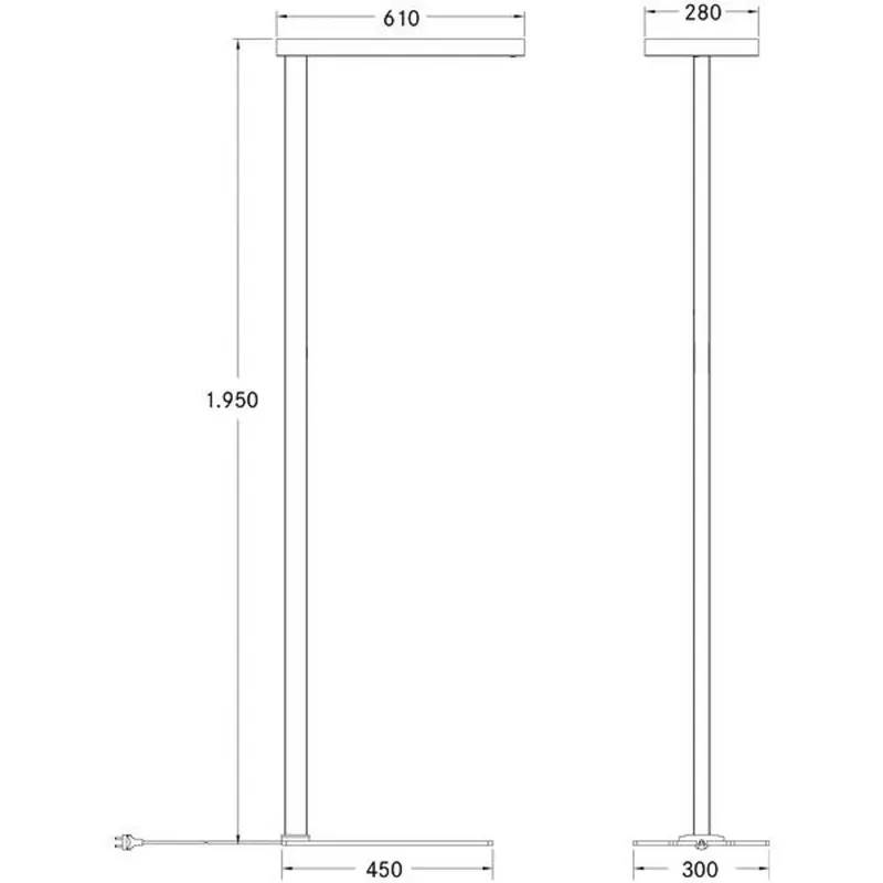 BRUMBERG Adrea lampa stojąca LED mikropryzmat