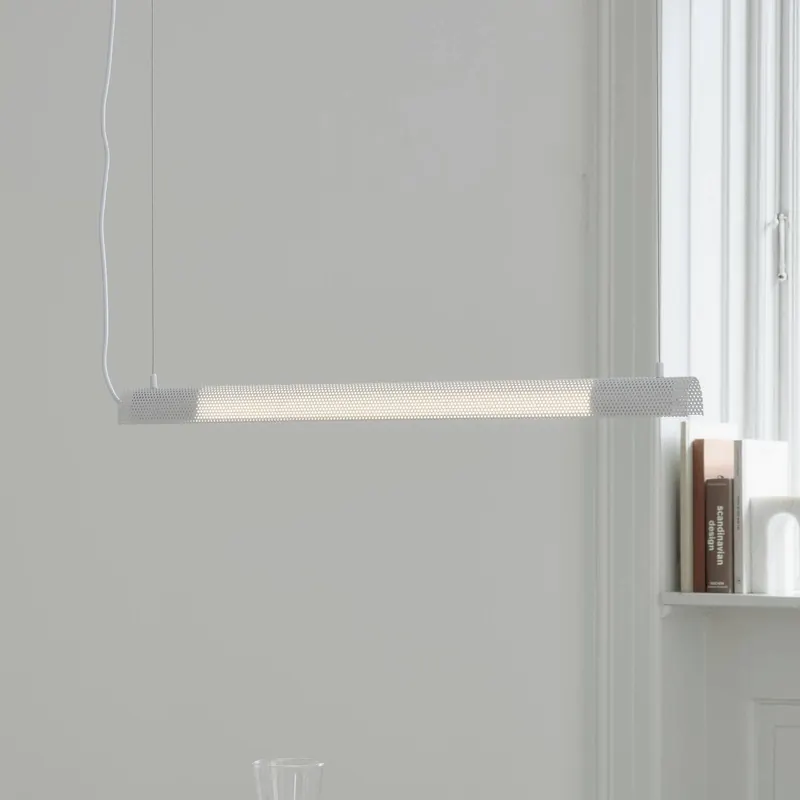 GEJST żyrandol LED Radent, biała, długość 70 cm, G13 LED