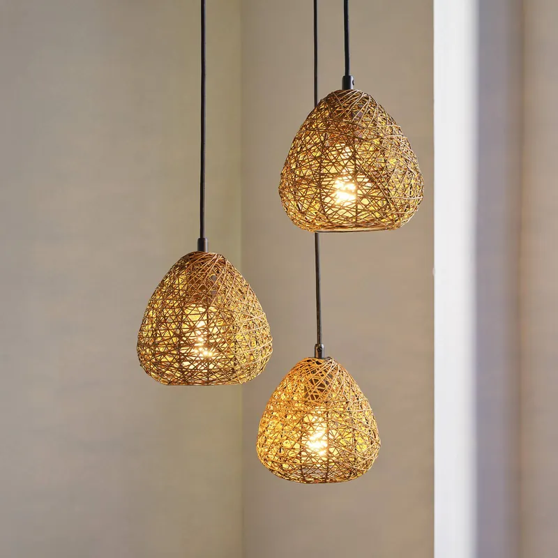 Żyrandol OSRAM Decor Paper Drop, 3-punktowa okrągła, beżowa, E27