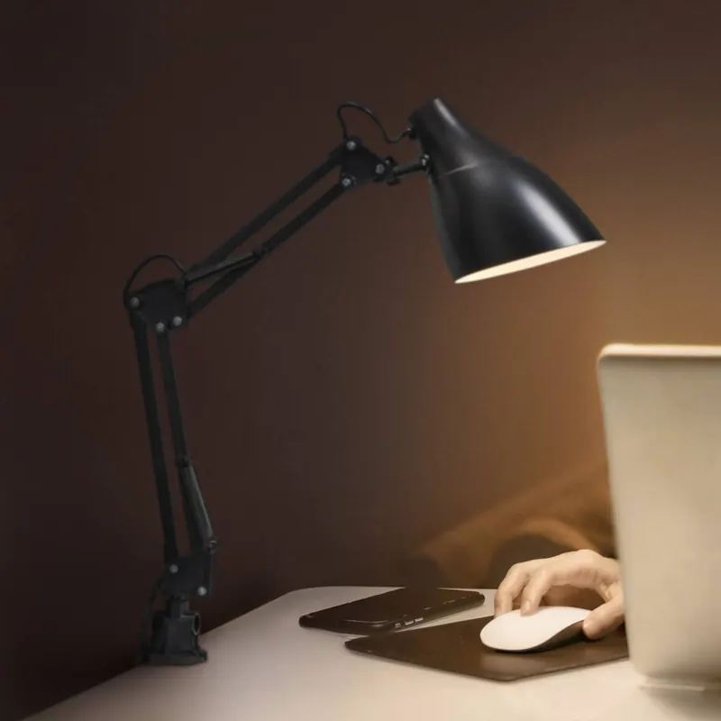 Lampa z klipsem OSRAM Office Line Desk Pear Clip, czarna, E27