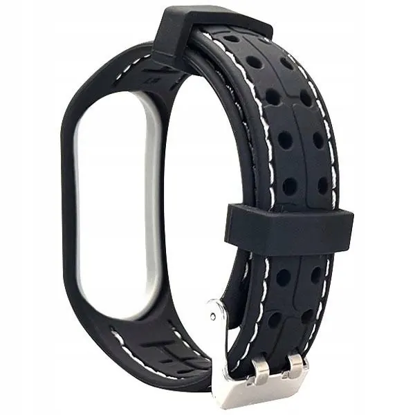 Beline pasek Mi Band 3/4 Smart czarno-biały black/white