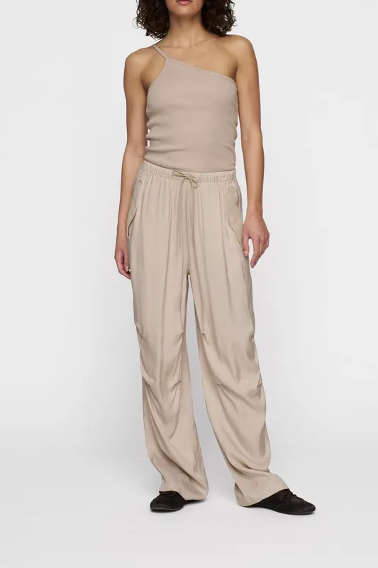 10DAYS Safari Pants Rope Maat: S | Wijde Broeken Outlet | Dames | Beige