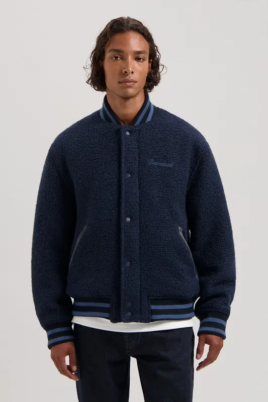Dstrezzed Ds_brobby Varsity Jacket Collegiate Blue Maat: M | Bomberjacks Outlet | Heren | Blauw