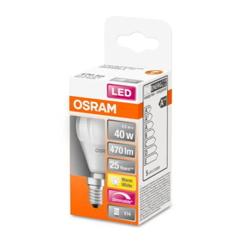 OSRAM żarówka LED E14 4,5W 827 Superstar matowa