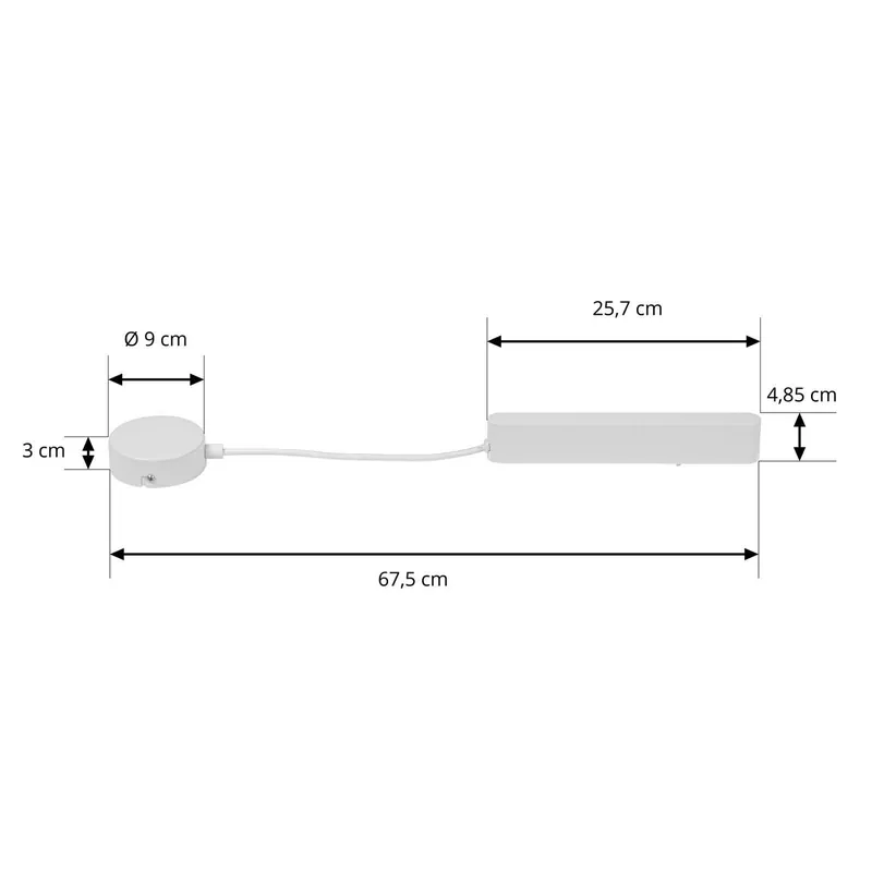 Sterownik LED Lumaro, biały, długość 67,5 cm, 100W