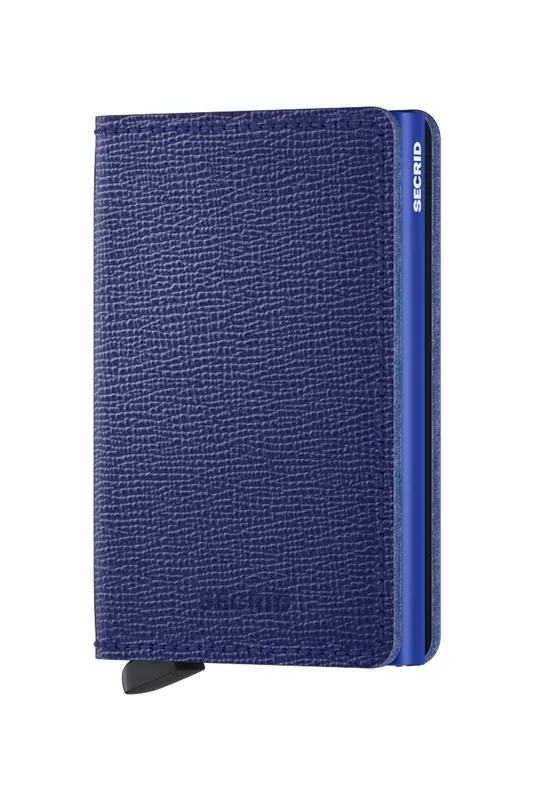Secrid Unisex Slimwallet Crisple Cobalt Maat: OS | Portemonnees Outlet | Unisex | Blauw