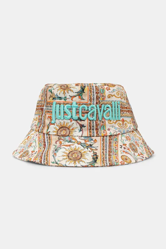 Just Cavalli kapelusz bucket damski bawełniany