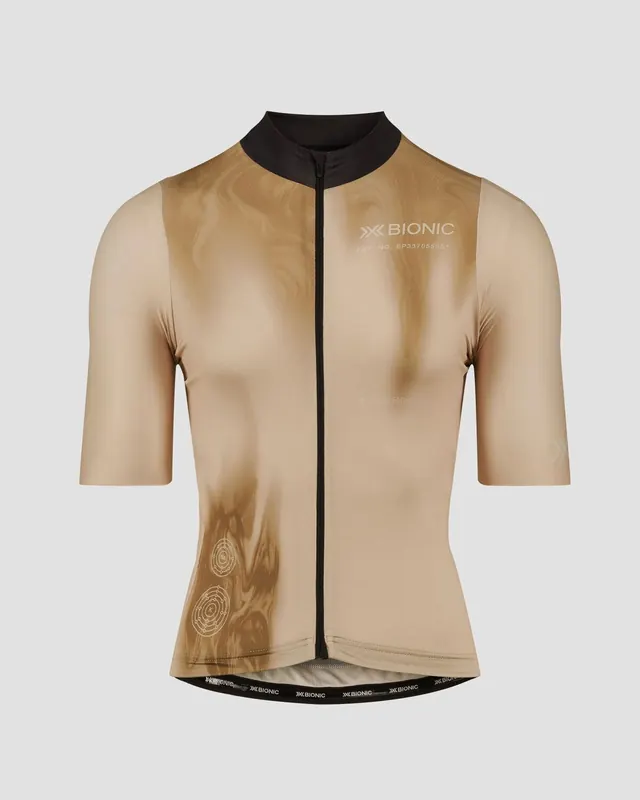 Koszulka rowerowa męska X-Bionic COREFUSION RIDE JERSEY PERSPIRATION beżowa (M)