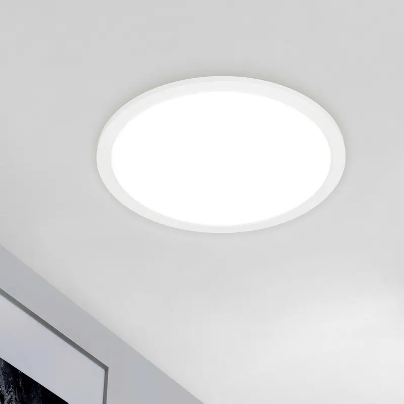 Panel LED Piatto CCT z pilotem, okrągły, biały