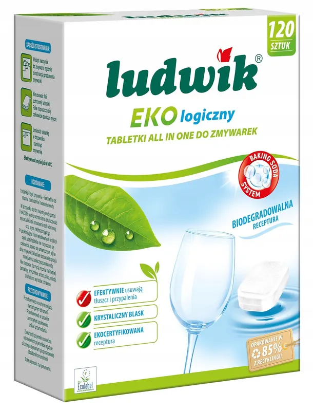 Ludwik Ekologiczne tabletki all in one do zmywarek 120 szt.