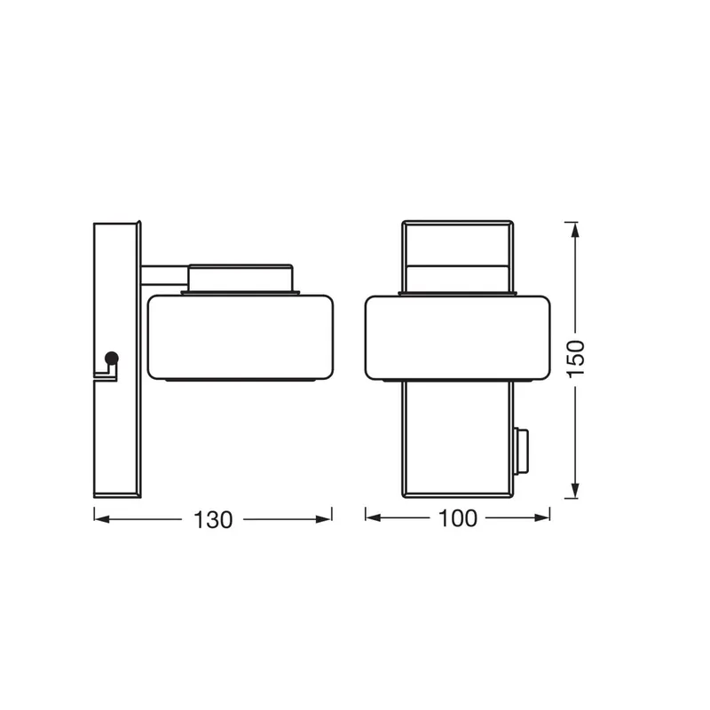 Kinkiet LED OSRAM ORBIS FLAME, chrom, metal, IP44, CCT